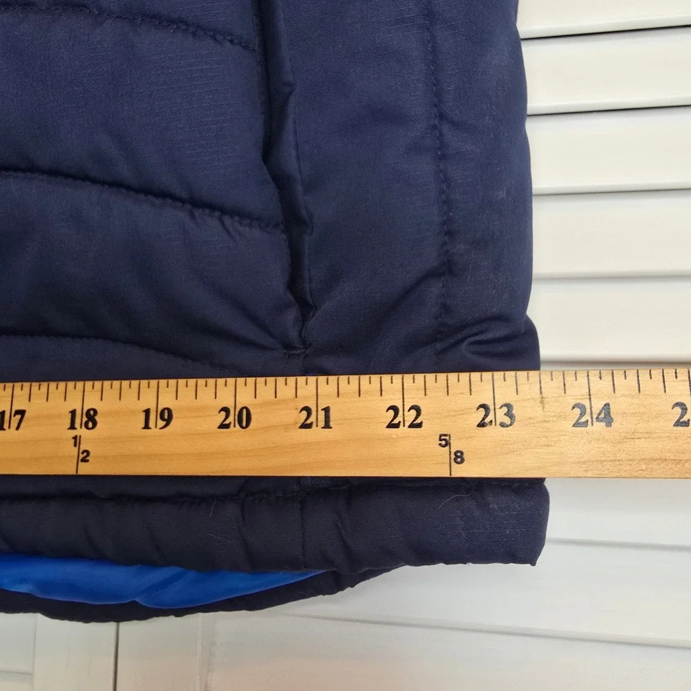 PACIFIC TRAIL Mens Puffer Vest Navy Blue Sz Large Lightweight Insulated Outdoors